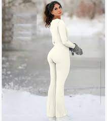 Women's Seamless Long-Sleeve Yoga Jumpsuit
